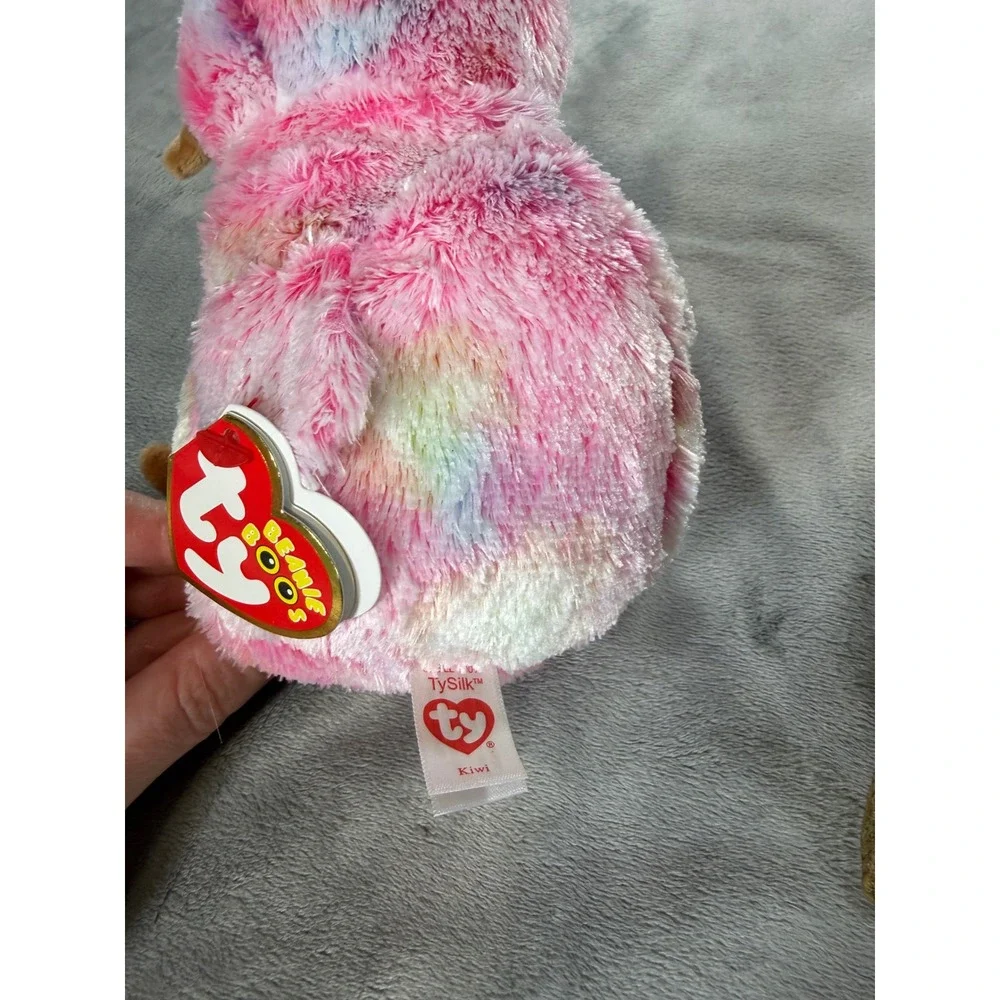 Lot of 3 TY Beanie Boos TySilk Kiwi‎ Perry Heather 6